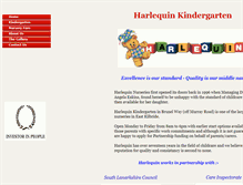 Tablet Screenshot of harlequinkindergarten.org.uk